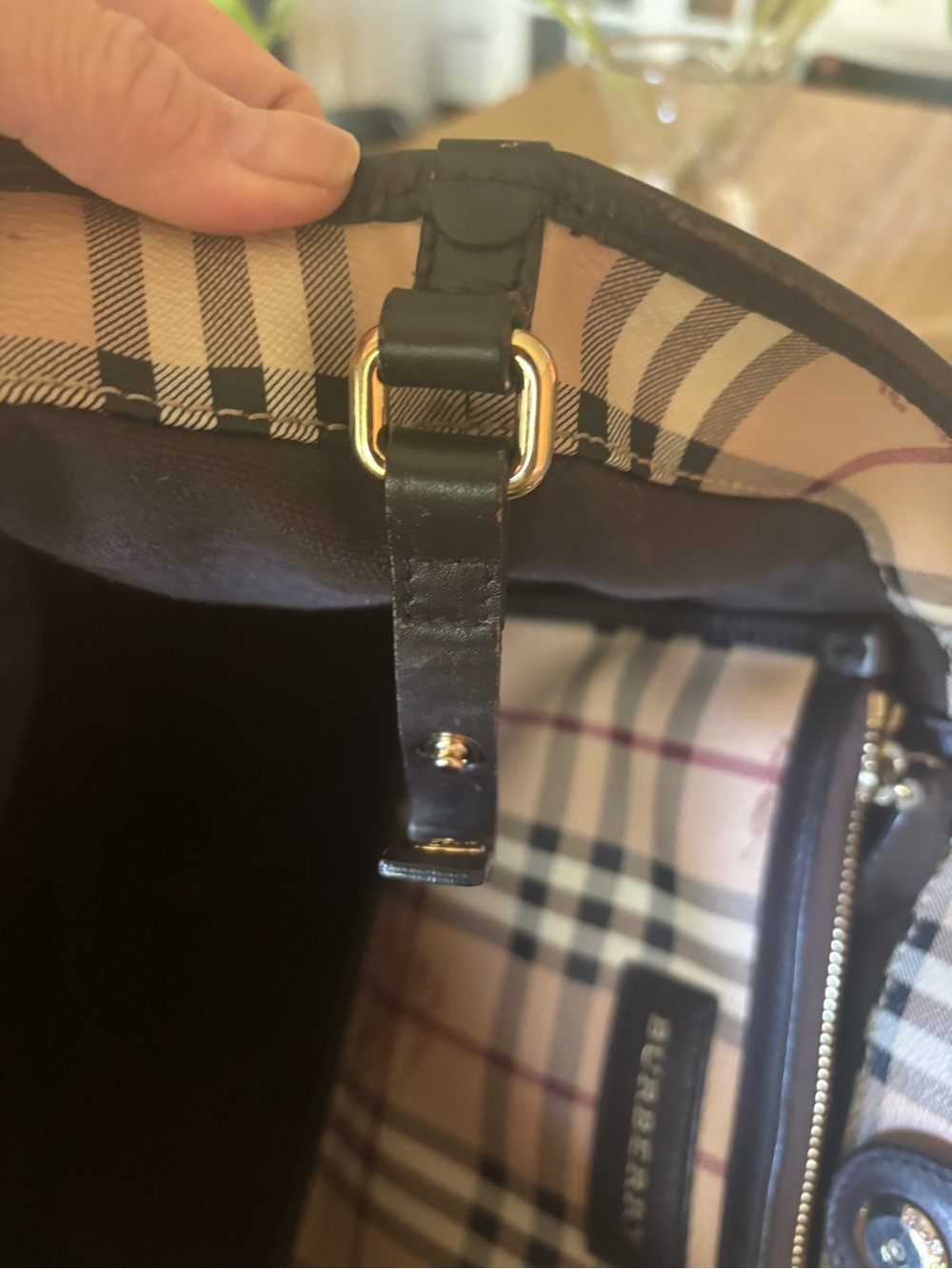 Burberry Haymarket tote - Picture 13 of 16